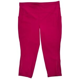 lululemon Swift Speed Crop 21 Wild Berry Pink Size 18 Pockets Run Leggings
